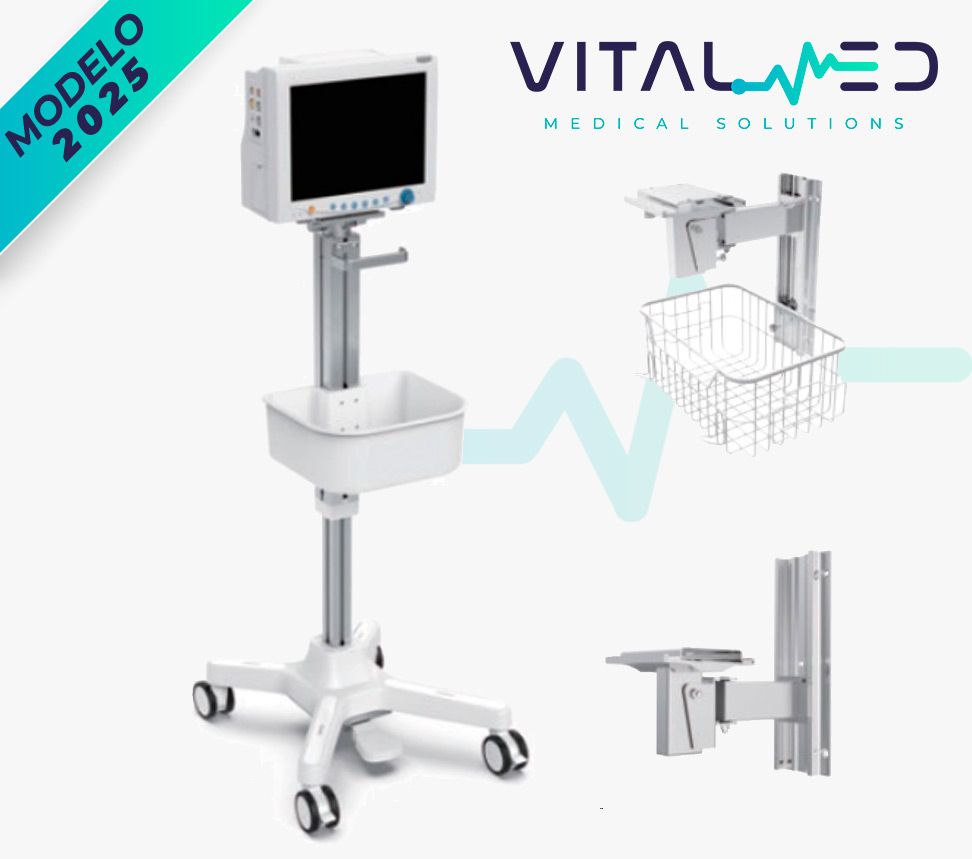 Monitor de signos vitales de 12 pulgadas + capnografía